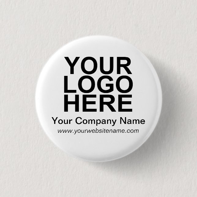 Badge Rond 2,50 Cm Logo de l'entreprise personnalisée (Devant)
