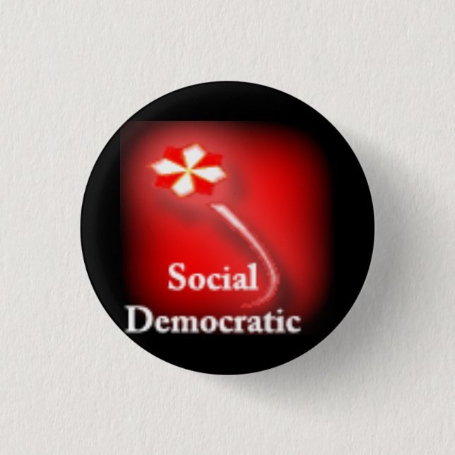 Badge Rond 2,50 Cm Logo de parti social-démocrate (Devant)