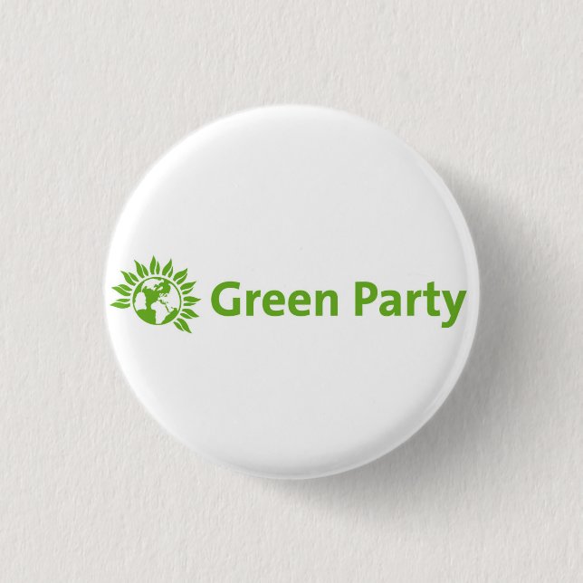 Badge Rond 2,50 Cm Logo de Parti Vert (Devant)