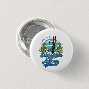 Badge Rond 2,50 Cm logo de Saint Anton am Arlberg Autriche Ski