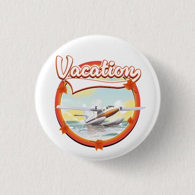 Badge Rond 2,50 Cm Logo de vacances (Devant)