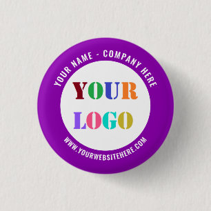 Badge Rond 2,50 Cm Logo de votre entreprise et Bouton promotionnel te