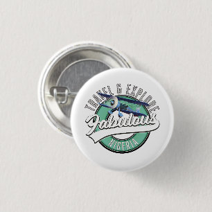 Badge Rond 2,50 Cm Logo de voyage pour explorer l'Égypte fabuleuse. B