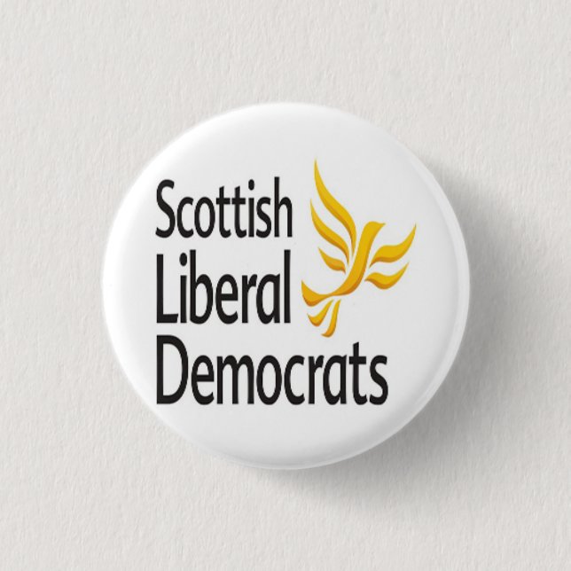 Badge Rond 2,50 Cm Logo des libéraux-démocrates écossais (Devant)