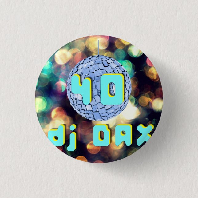 Badge Rond 2,50 Cm logo dj DAX40 (Devant)