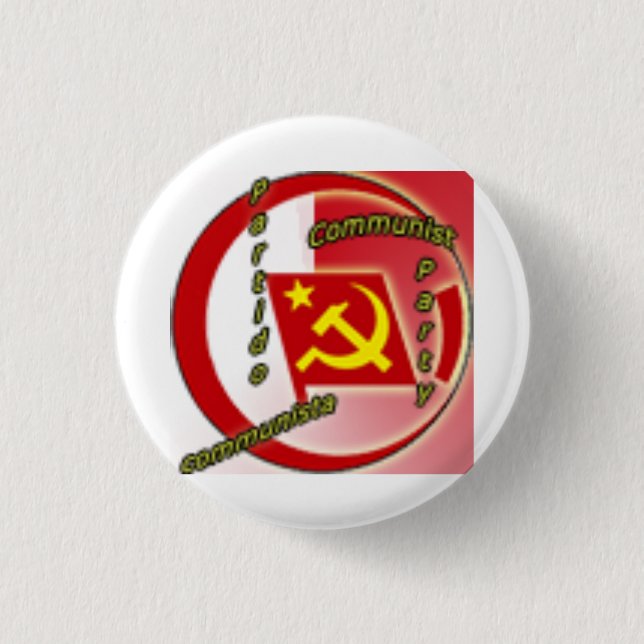 Badge Rond 2,50 Cm Logo du Parti communiste (Devant)