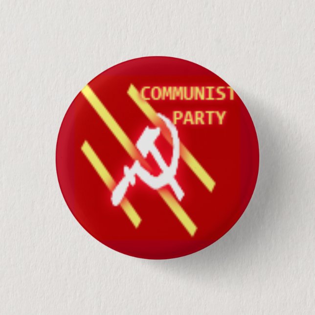 Badge Rond 2,50 Cm Logo du Parti communiste (Devant)