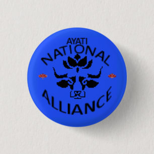 Badge Rond 2,50 Cm Logo du Parti de l'Alliance Nationale Ayati