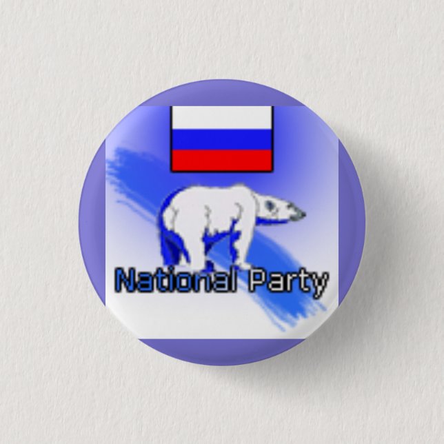 Badge Rond 2,50 Cm Logo du Parti National Russe (Devant)