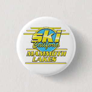 Badge Rond 2,50 Cm Logo du ski Mammoth Lakes California