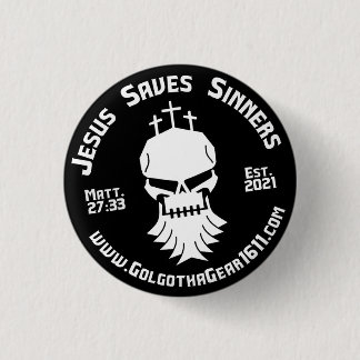 Badge Rond 2,50 Cm Logo GolgothaGear1611