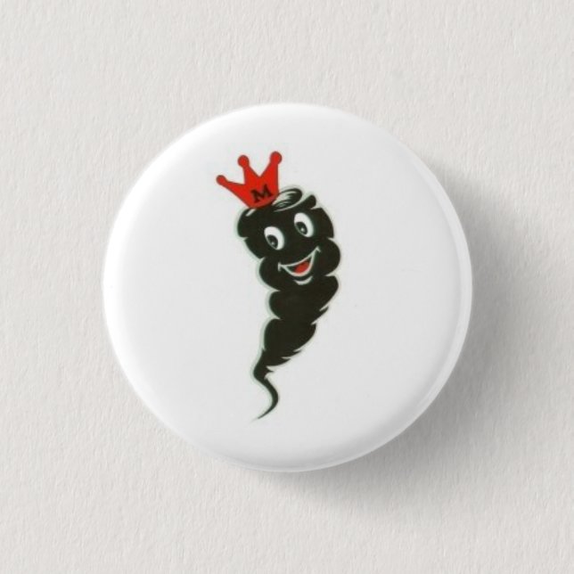 Badge Rond 2,50 Cm Logo noir de tornades (Devant)