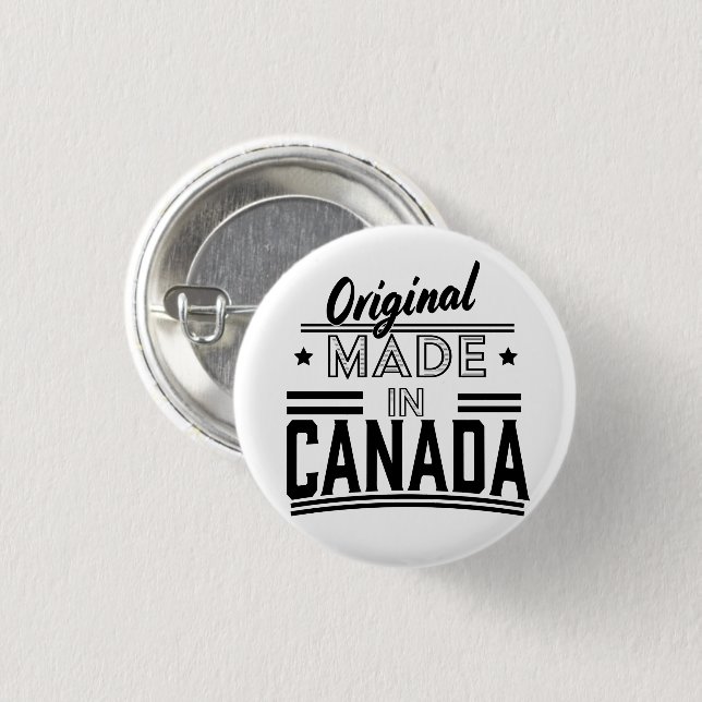 Badge Rond 2,50 Cm Logo original fabriqué au Canada (Devant & derrière)