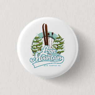 Badge Rond 2,50 Cm logo ski de Loon Mountain New Hampshire