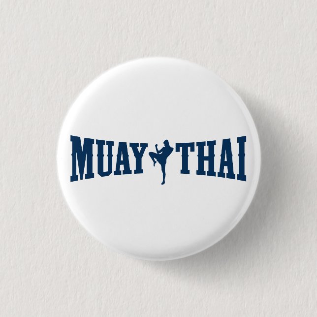 Badge Rond 2,50 Cm Logo thaïlandais de Muay (Devant)