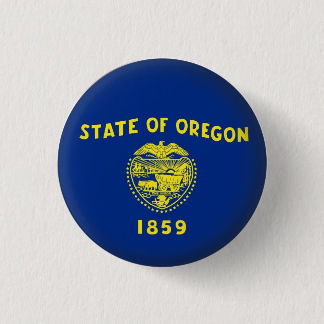 Badge Rond 2,50 Cm L'Orégon rond (Devant)
