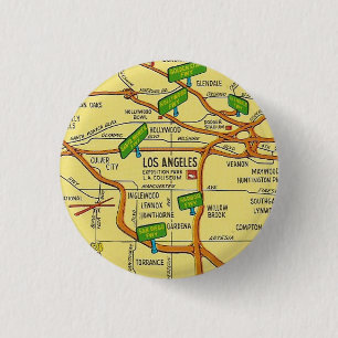 Badge Rond 2,50 Cm Los Angeles