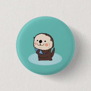 Badge Rond 2,50 Cm loutre de mer