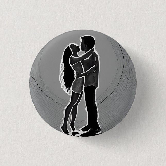 Badge Rond 2,50 Cm Love 3 Cm Round Badge (Devant)