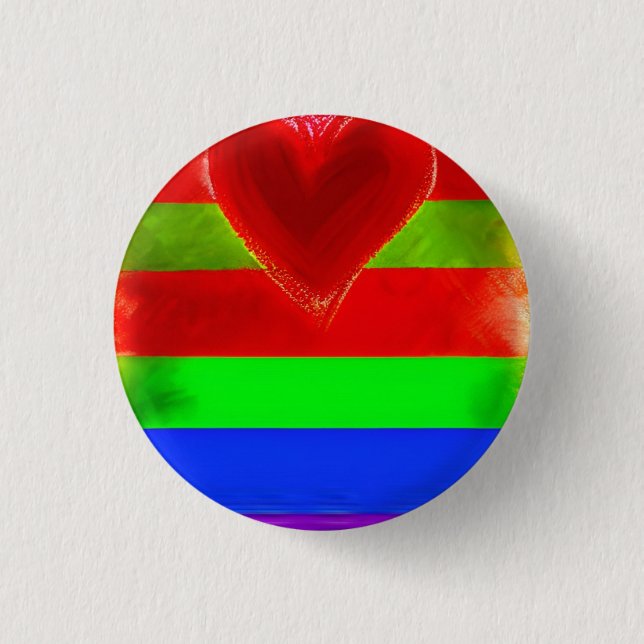 Badge Rond 2,50 Cm Love 3 Cm Round Badge (Devant)
