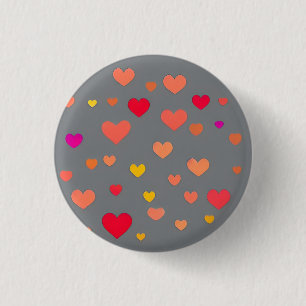 Badge Rond 2,50 Cm Love 3 Cm Round Badge