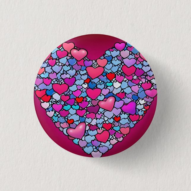 Badge Rond 2,50 Cm Love 3 Cm Round Badge (Devant)