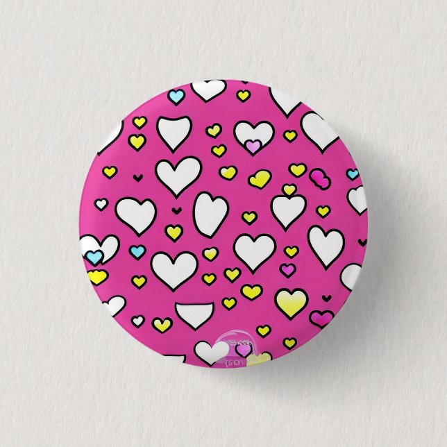 Badge Rond 2,50 Cm Love 3 Cm Round Badge (Devant)