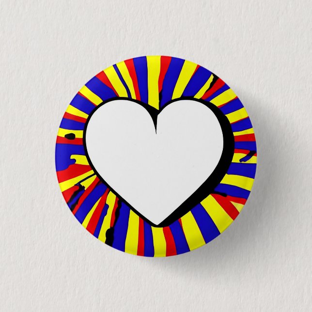 Badge Rond 2,50 Cm Love 3 Cm Round Badge (Devant)