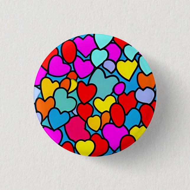 Badge Rond 2,50 Cm Love 3 Cm Round Badge (Devant)