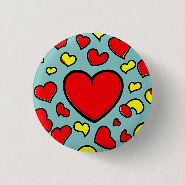 Badge Rond 2,50 Cm Love 3 Cm Round Badge (Devant)