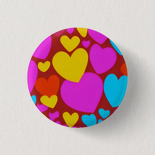 Badge Rond 2,50 Cm Love 3 Cm Round Badge (Devant)