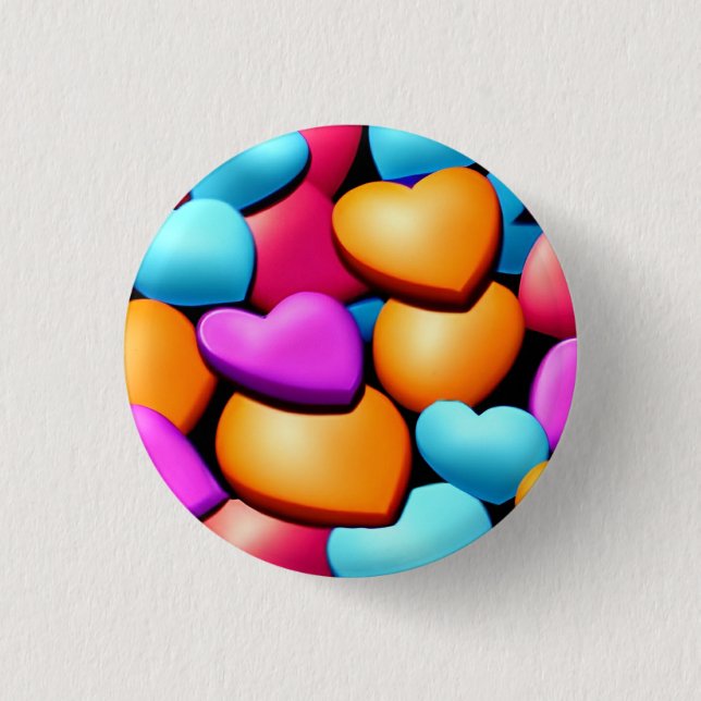 Badge Rond 2,50 Cm Love 3 Cm Round Badge (Devant)