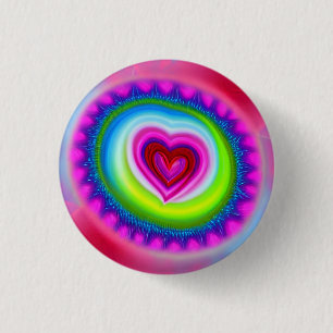 Badge Rond 2,50 Cm Love 3 Cm Round Badge