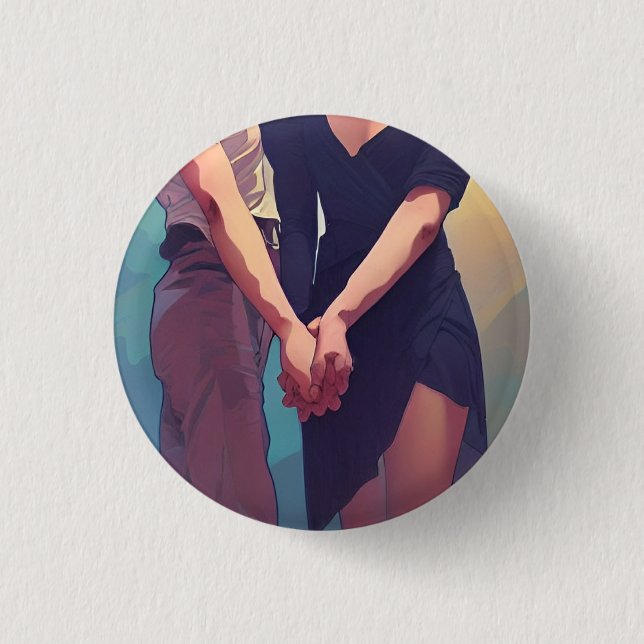 Badge Rond 2,50 Cm Love 3 Cm Round Badge (Devant)