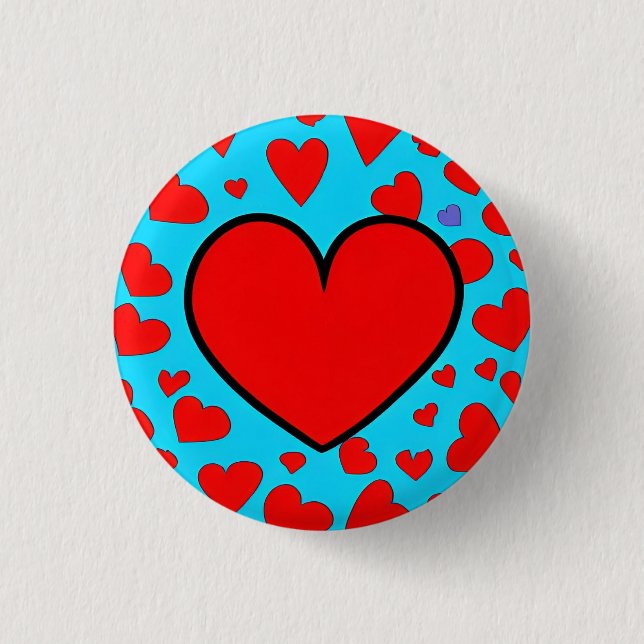 Badge Rond 2,50 Cm Love 3 Cm Round Badge (Devant)