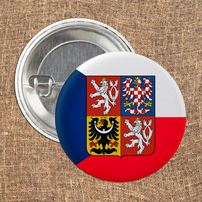 Badge Rond 2,50 Cm Love Czechia & Czech Drapeau mode / fans de sports (Créateur téléchargé)