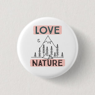 Badge Rond 2,50 Cm Love Nature