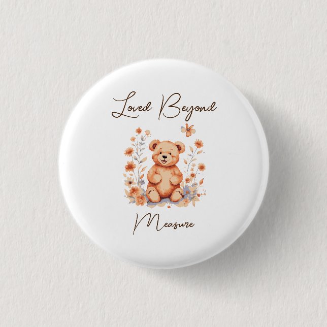 Badge Rond 2,50 Cm Loved Beyond Measure (Devant)