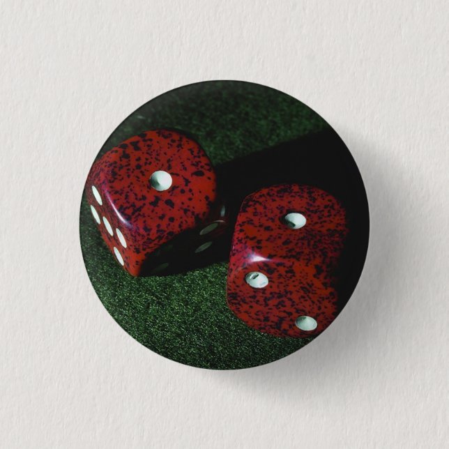Badge Rond 2,50 Cm Lukcy Dice (Devant)