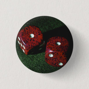 Badge Rond 2,50 Cm Lukcy Dice