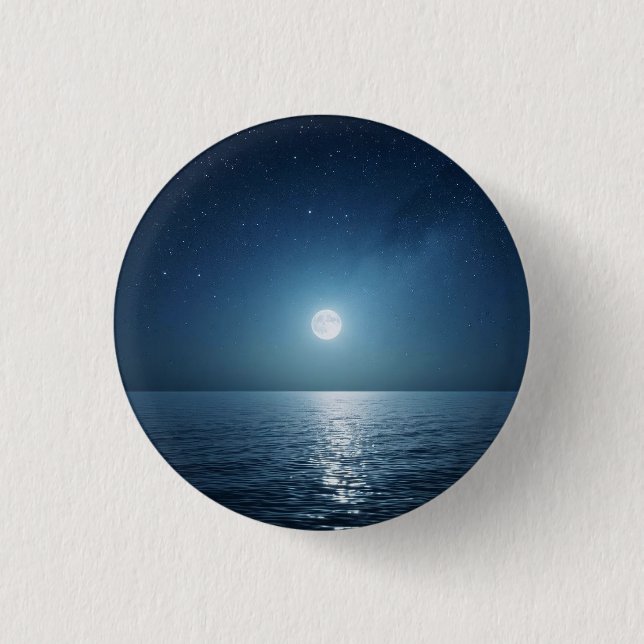 Badge Rond 2,50 Cm Lune (Devant)