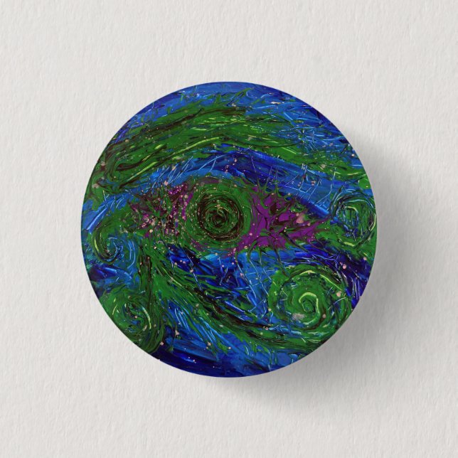 Badge Rond 2,50 Cm Lune (Devant)