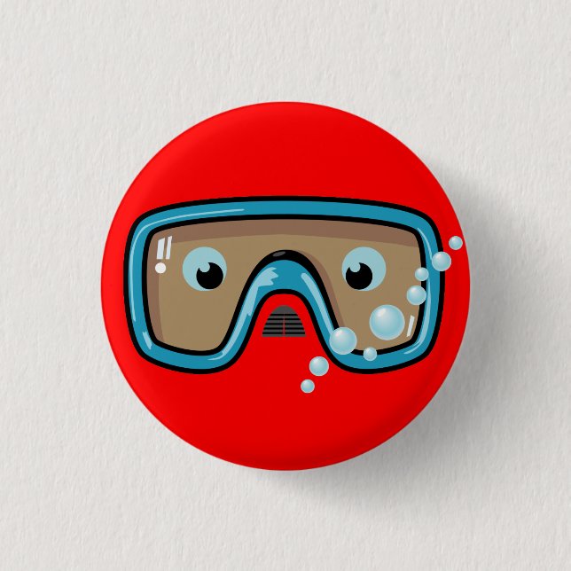Badge Rond 2,50 Cm Lunettes (Devant)