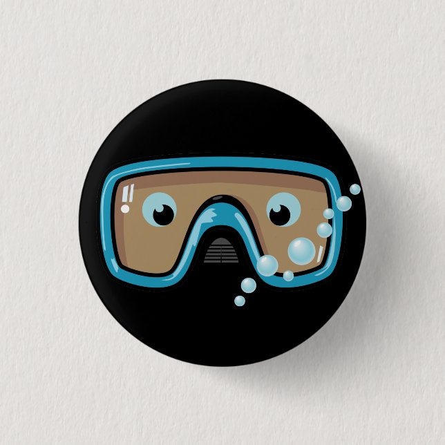 Badge Rond 2,50 Cm Lunettes (Devant)