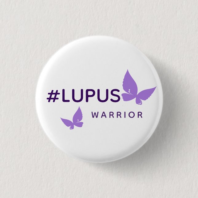 Badge Rond 2,50 Cm Lupus Warrior - Bouton (Devant)