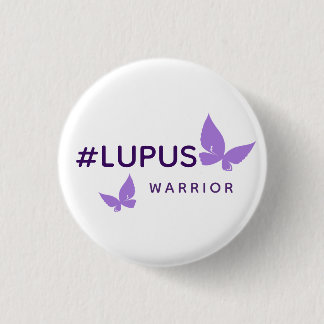 Badge Rond 2,50 Cm Lupus Warrior - Bouton