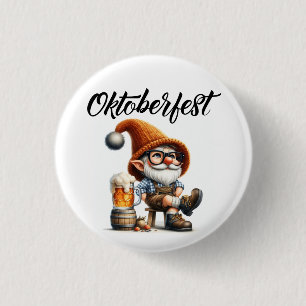 Badge Rond 2,50 Cm Lutin de bière d'Oktoberfest