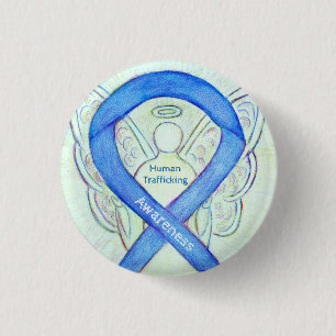 Badge Rond 2,50 Cm Lutte contre la traite des êtres humains Ange Ruba