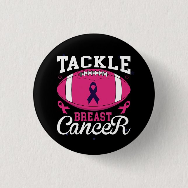 Badge Rond 2,50 Cm lutter contre le cancer du sein (Devant)