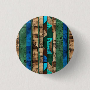 Badge Rond 2,50 Cm Luxe raffiné Ile des Caraïbes africaines